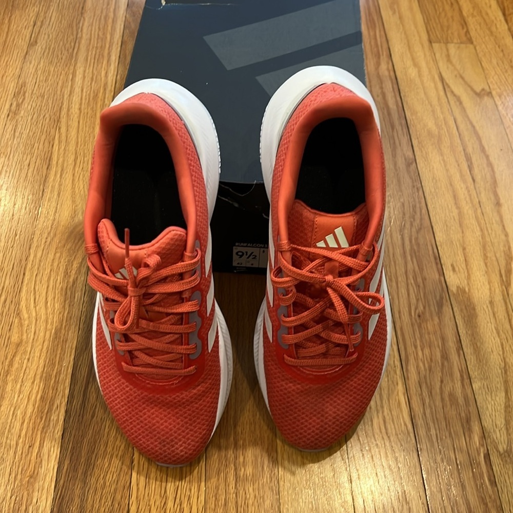 Adidas Women's Sneakers - Orange and white - Picture 2 of 9
